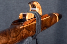 Walnut Burl Native American Flute, Minor, Mid G-4, #T9F (4)